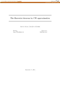 The Hurewicz Theorem by CW Approximation