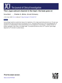 The L-Type Calcium Channel in the Heart: the Beat Goes On