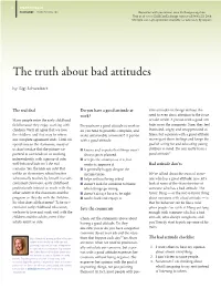 The Truth About Bad Attitudes