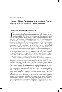 History of the Adventure Game Interface
