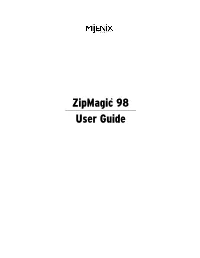 Zipmagic 98 User Guide
