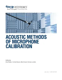 Acoustic Methods of Microphone Calibration