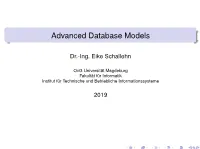 Advanced Database Models