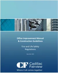 Office Improvement Manual & Construction Guidelines Fire And