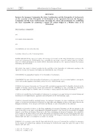 Protocol Between the European Community, the Swiss