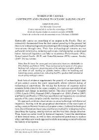 Words for Canoes: Continuity and Change in Oceanic Sailing Craft