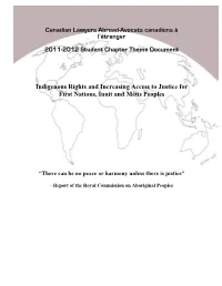 2011-12 Indigenous Rights and Increasing Access To