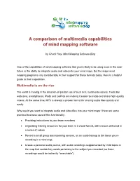 A Comparison of Multimedia Capabilities of Mind Mapping Software