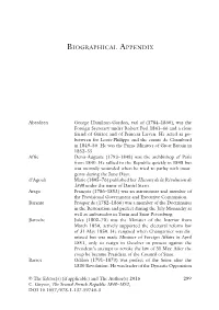 Biographical Appendix
