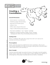 Creating a Constellation