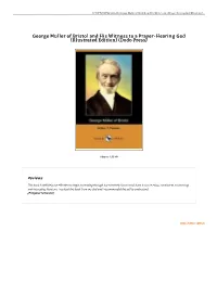 Find Doc / George Muller of Bristol and His Witness to A