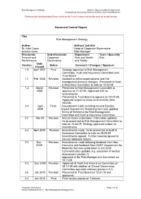 Risk Management Review