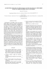 1 7 an Identification Key to the Geckos of the Seychelles