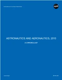 Astronautics and Aeronautics, 2010