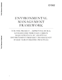 E1562 Public Disclosure Authorized ENVIRONMENTAL MANAGEMENT FRAMEWORK