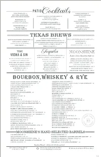 Liquor Menu 3.19