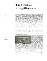Period of Recognition Part 1 Constantine's Basilicas