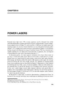 Power Lasers