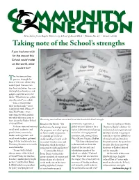 Taking Note of the School's Strengths