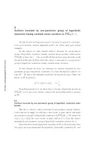 8 Surfaces Invariant by One-Parameter Group of Hyperbolic Isometries Having Constant Mean Curvature in ˜ PSL2(R,Τ)