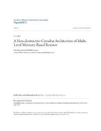 A Non-Destructive Crossbar Architecture of Multi-Level Memory-Based Resistor" (2015)