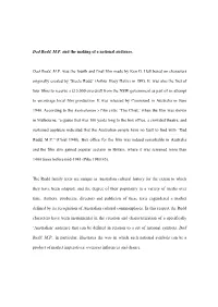 Dad Rudd, M.P. and the Making of a National Audience. Dad Rudd, M.P