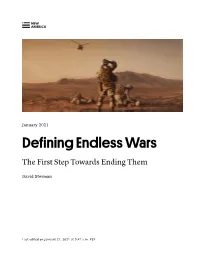 Defining Endless Wars