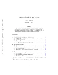 Microlocal Analysis and Beyond
