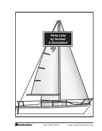 Parts Lists by Number & Description