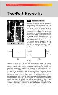 Two-Port Networks