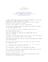Verizon up to Speed Live June 7, 2021 CART/CAPTIONING
