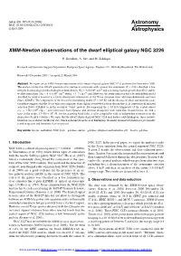 XMM-Newton Observations of the Dwarf Elliptical Galaxy NGC 3226