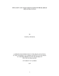 Cladistic Analysis