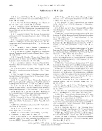 Publications of M. C. Lin