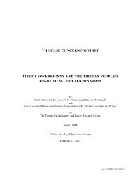 The Case Concerning Tibet
