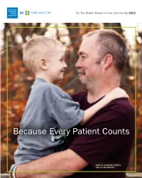 Because Every Patient Counts