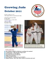 Growing Judo! Make Sure Your Submissions Are