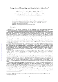 Integration of Knowledge and Data in Active Seismology1