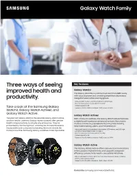 Three Ways of Seeing Improved Health and Productivity