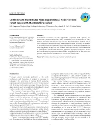 Concomitant Mandibular Hypo-Hyperdontia: Report of Two Rarest Cases with the Literature Review