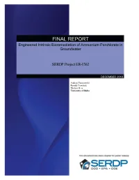 FINAL REPORT Engineered Intrinsic Bioremediation of Ammonium Perchlorate in Groundwater