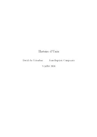 Histoire D'unix