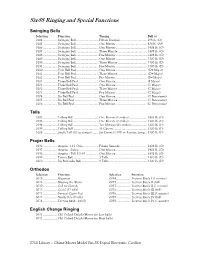 Six-SS Ringing and Special Functions