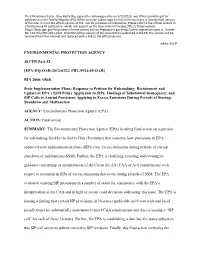 SSM SIP Call Final Rule