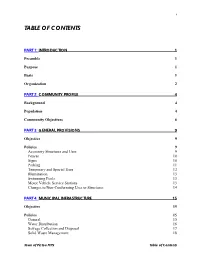 Table of Contents
