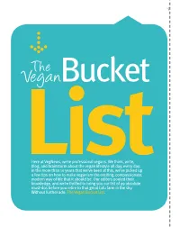 Vegan the Bucket List