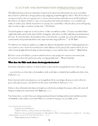 6 Election and Reprobation (Predestination)