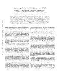A Quantum-Logic Gate Between Distant Quantum-Network Modules