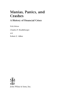 Manias, Panics, and Crashes: a History of Financial Crises