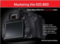 Mastering the EOS 80D